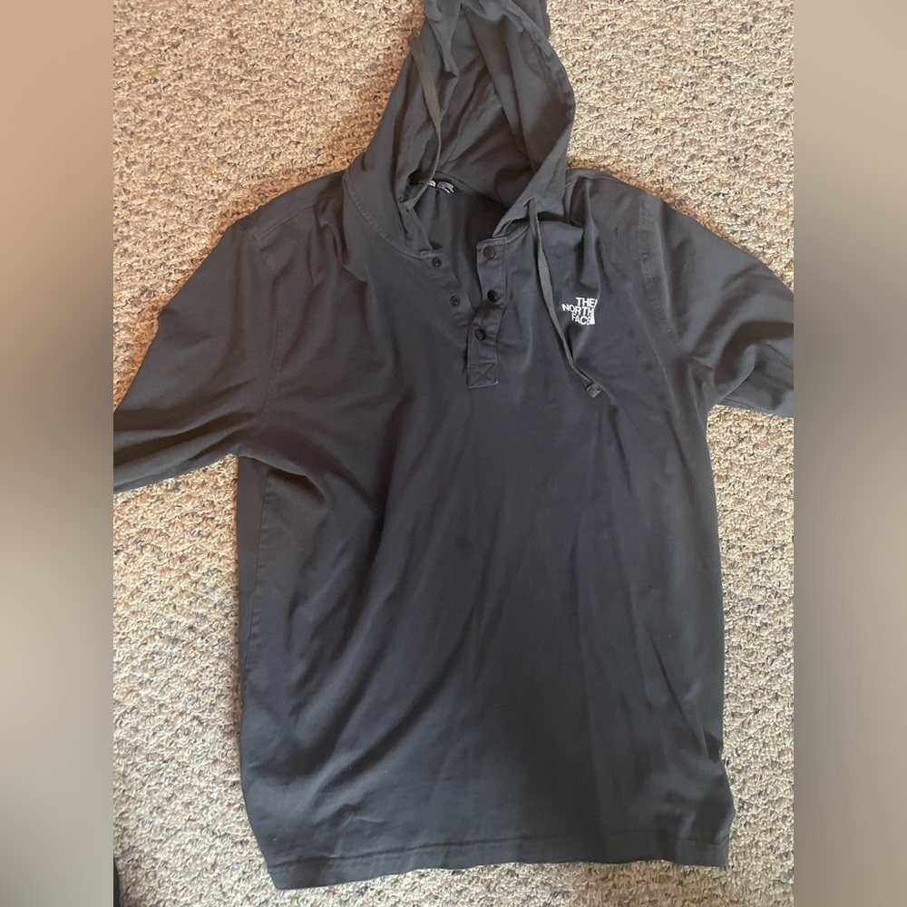 North Face 1/4 button hoodie